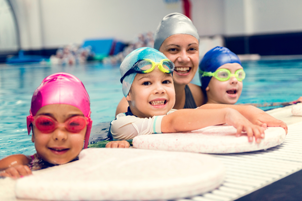 Picture1 Image showing children swimming
