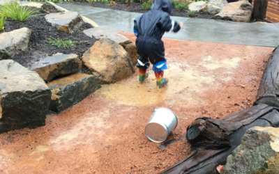 Making time for play outside – rain, hail or shine